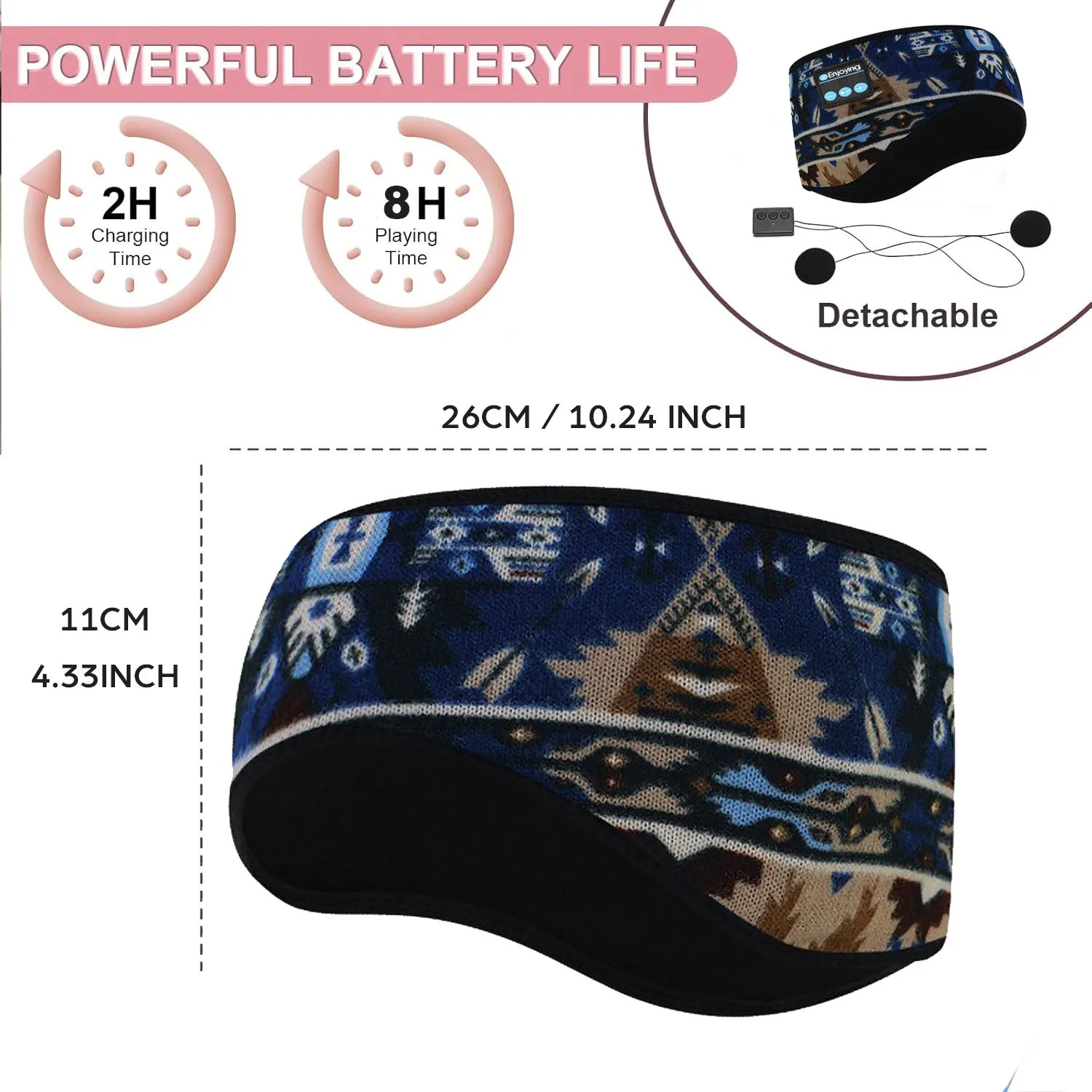 Wireless Bluetooth Headphones Headband Unisex Sports Music Winter Earmuffs Outdoor Ear-Muffs Ear Cover Bluetooth Headset Mic