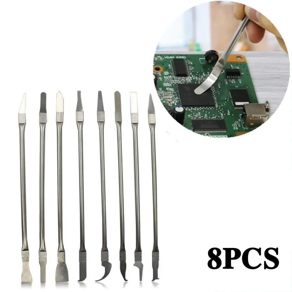 C 칩 수리 얇은 날 CPU 리무버 수리 수공구, 전문 실용적, 휴대폰용 휴대용, CPU IC 접착제 리무버, 세트당 8 개