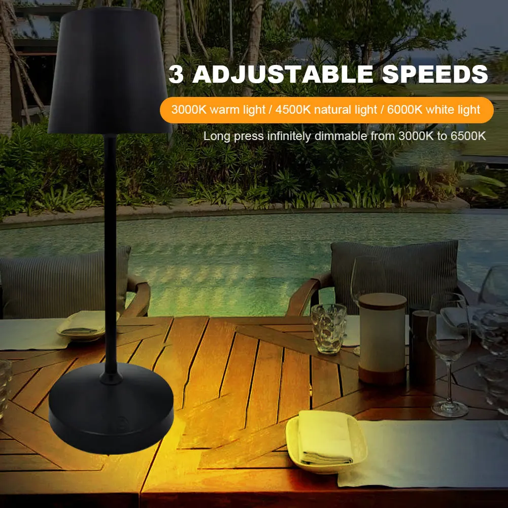 

Creative Decoration Light USB Rechargeable Table Night Light Energy Saving Eye Protection Stepless Dimming for Home Restaurant