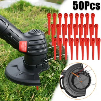 50pcs Universal Garden Grass Trimmer Plastic Replacement Blades for Gardena Grass Trimmer EasyCut Li-18/23R 9823 9825 9820 9821