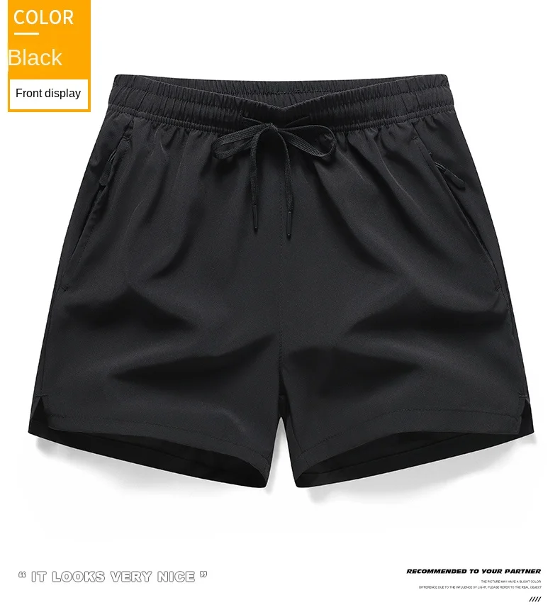 Herren Schnelltrocknende Laufshorts mit Kordelzug und Reißverschlusstaschen - Ideal für Sportliche Workouts und Fitnesstraining – Detail 13