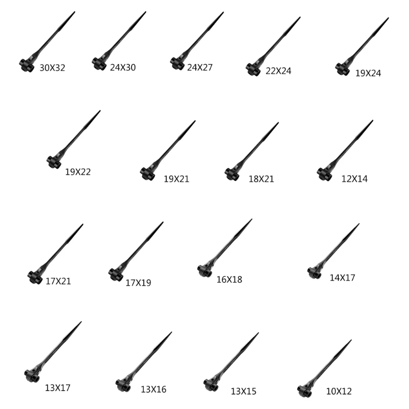 

Multifunctional Pointed Tail Adjustable Socket Adapter Hand Tools 10-32mm Ratchet Wrench Wrench Socket Hand Tools