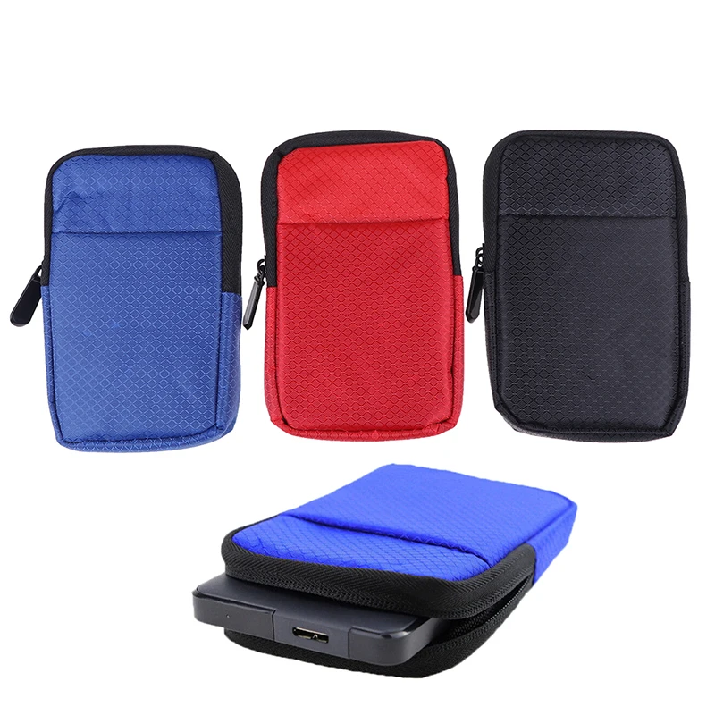 

1PCS Portable 2.5" External USB Hard Drive Disk HDD Carry Case Cover Pouch Bag For Usb Cable