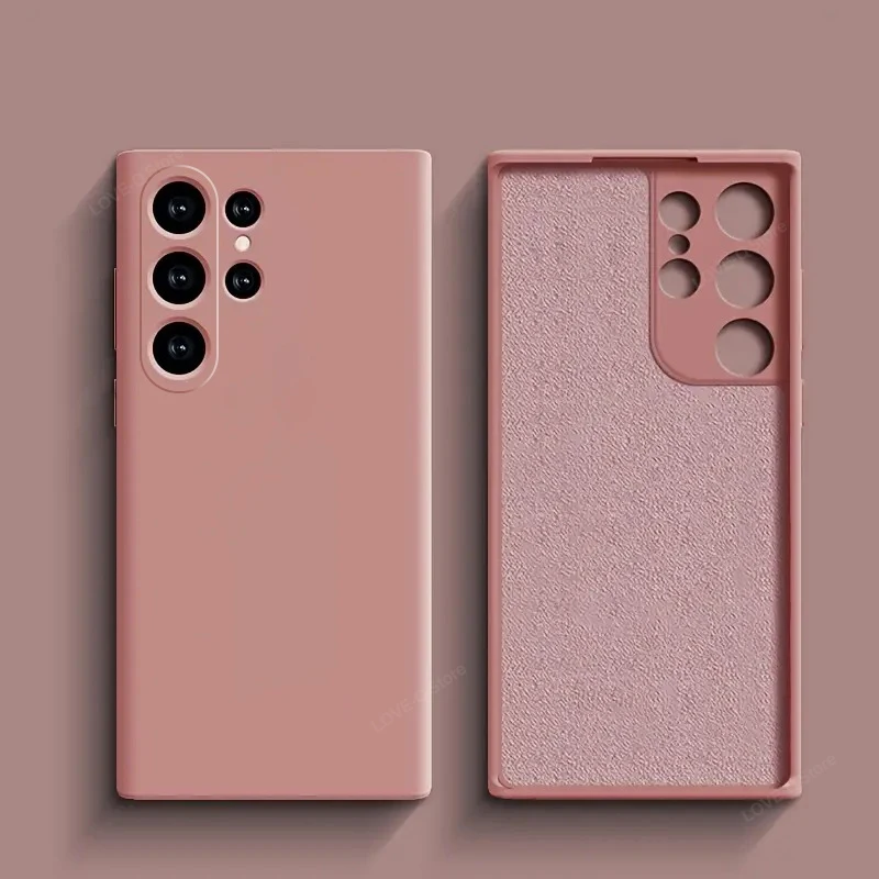 Luxury Liquid Silicone Soft TPU Phone Case - S25 Ultra Plus