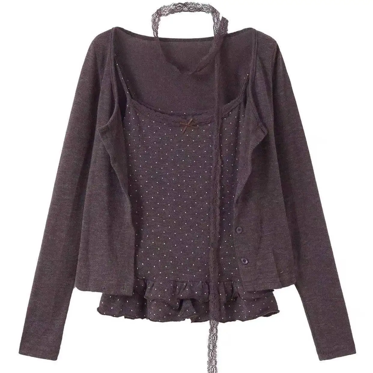 ตัวเลือกสินค้า เสื้อยืดแฟชั่นเกาหลี 2000s สาวบัลเล่ต์ ดีไซน์ Gyaru วินเทจ