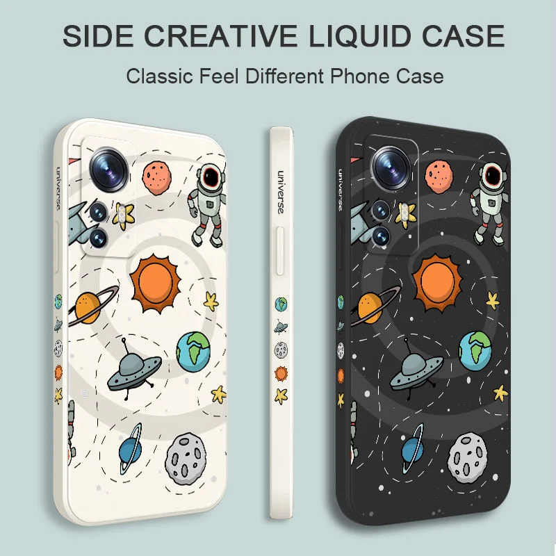 Astronaut-Themed Liquid Silicone Phone Case