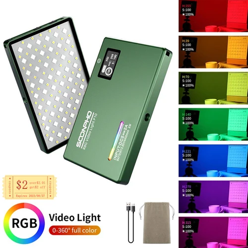 Soonpho RGB LED 비디오 라이트: 프로와 아마추어를 위한 고성능 조명 솔루션 추천
