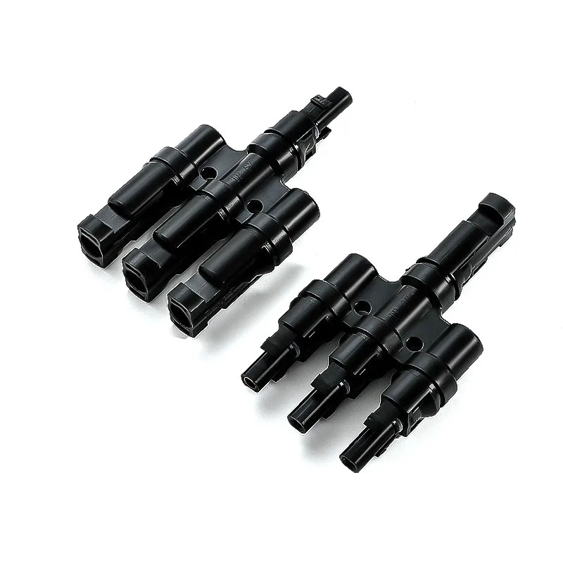 T2/T3/T4/T5/T6 Male&Femal Branch PV Solar panel Cable Connectors 30A 1000V Electrical Photovoltaic Panel Wire Connector 1 Pair