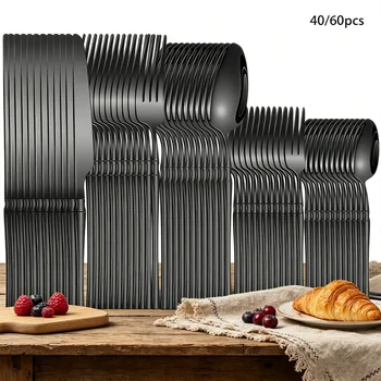 Black Cutlery Set 1