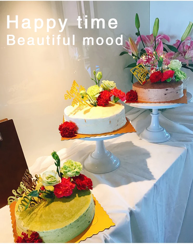 Description Picture 5 of itemCake Stand Home Party Dessert Table Display Rack Dessert Cake Tray Cold Meal Tea Break Table Afternoon Tea Center Rack Metal