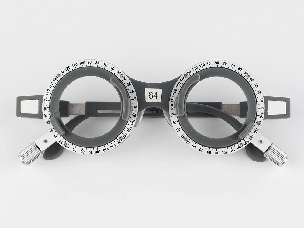 1pc New Design TF-X Plastic Optical Trial Frame Set Ophthalmic Trial Lens Frame 52-70mm Optional Fixed PD Grey Color