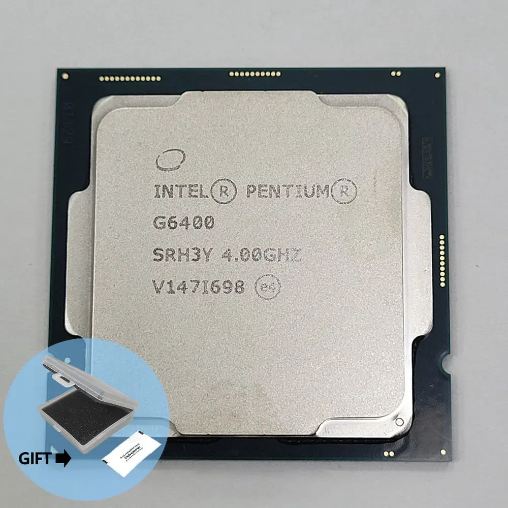 

LGA1200 встроенная графика Intel UHD 610 58Вт CM8070104291810,Процессор Intel Pentium Gold G6400 4ГГц, 2 ядра 4 потока