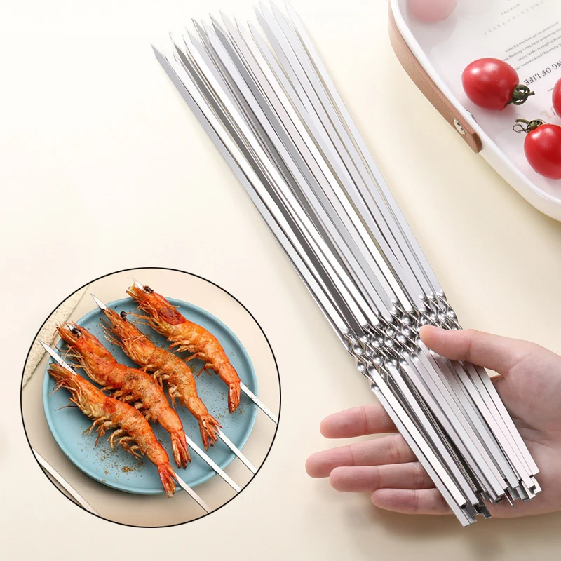 Stainless Steel BBQ Skewers 2