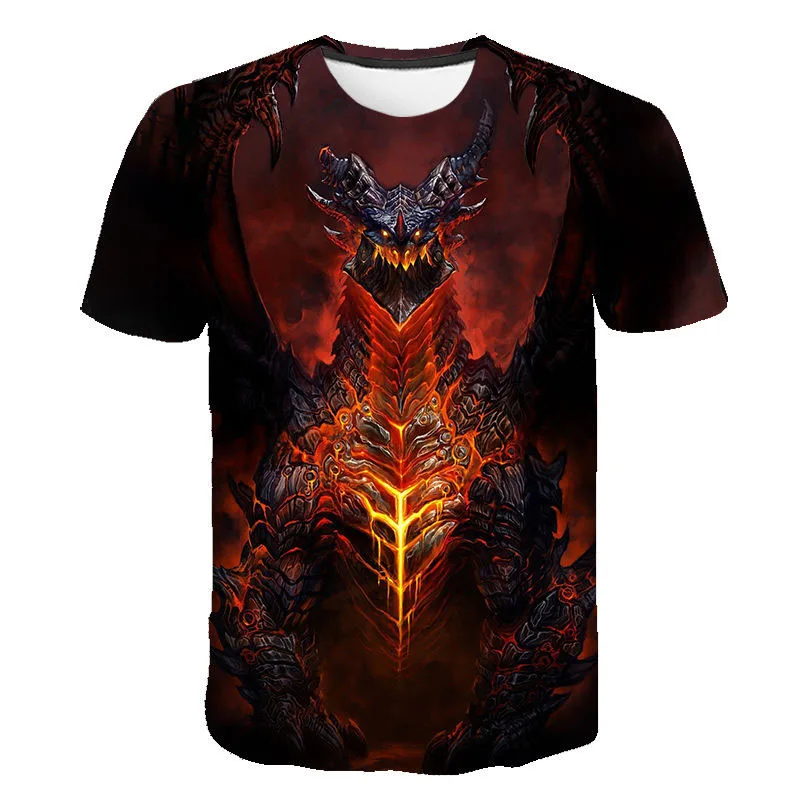 

2023 New Game T-shirt World Of Warcraft 3D Printed Men Women Fashion Casual Streetwear T Shirt Harajuku Oversized Tees Tops
