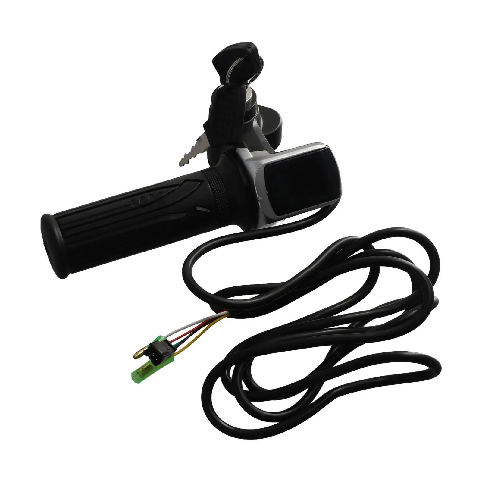 키 잠금 기능이 있는 전기 스쿠터 스로틀 그립, 전원 표시기, LED 디스플레이, 오토바이 전기 자전거 액세서리, 36V, 48V, 60V