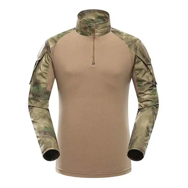 Tactical Hiking Shirt Hunting Uniform Treming Clothing Tatico Tops Climbing Multicam Camouflage Camping Fishing Clothes Mens sport t shirt long sleeve t shirt
