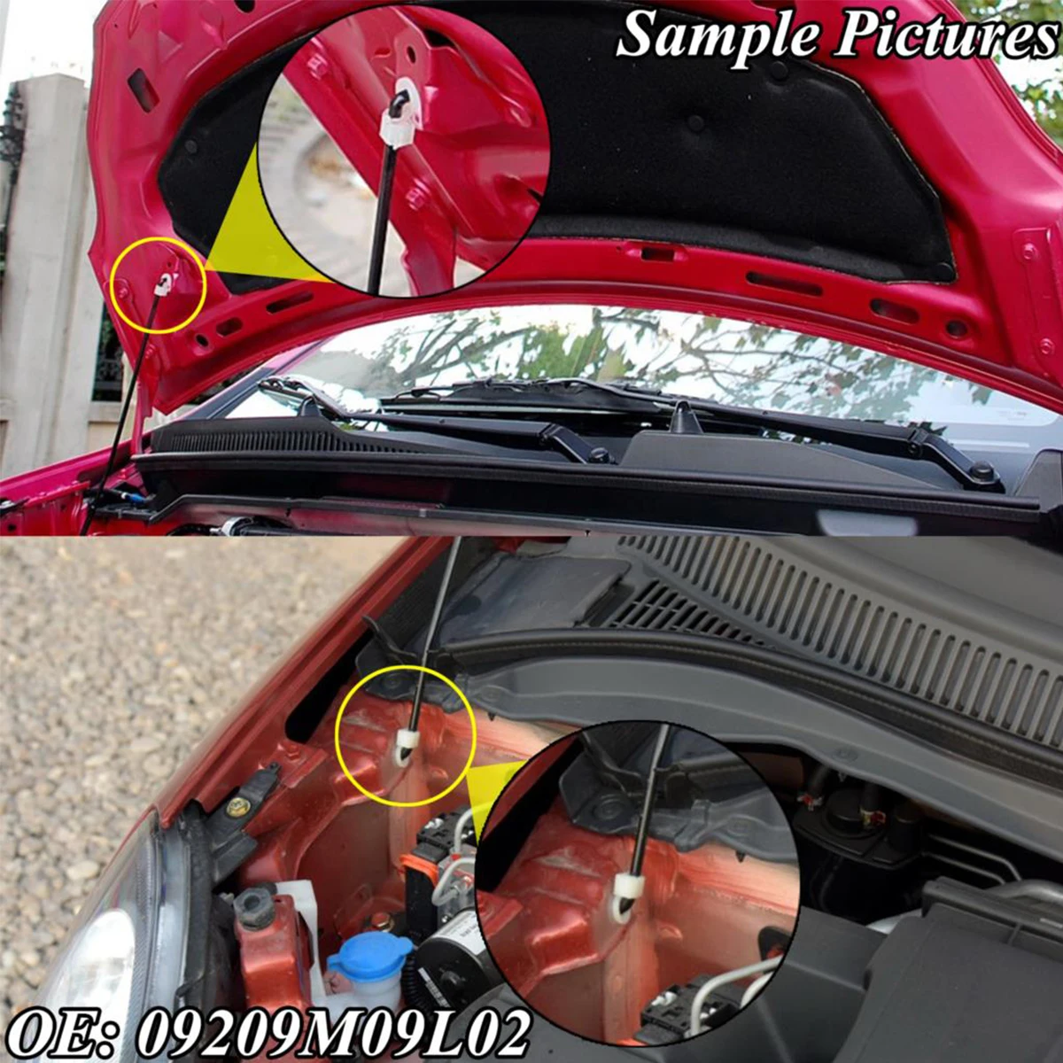 HAOTOM Motorhaubenstütze Für Citroen Peugeot - Halteklammer 7928.33