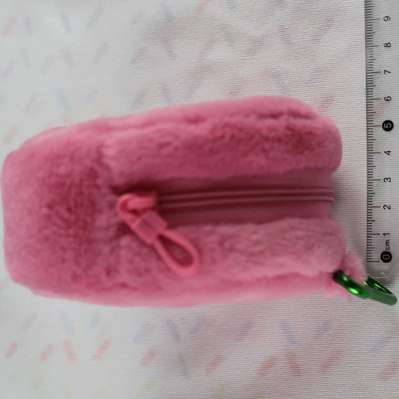 Mini Makeup Bag Coin Purse Plush Cake Bag Earphone Storage