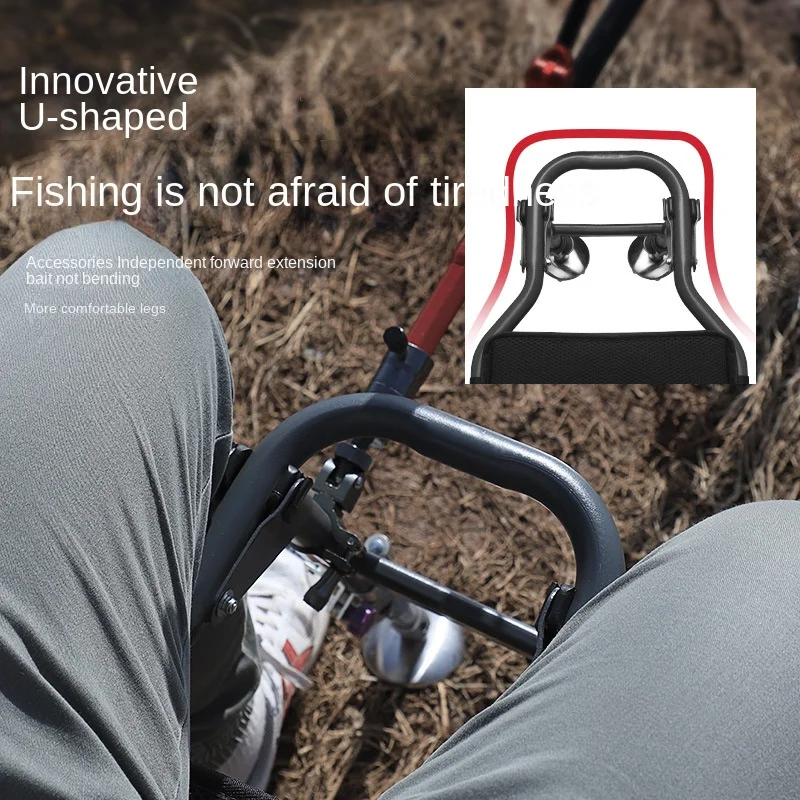 Portable Fishing Folding Portable Multi-Functional Lamp Lightweight Aluminum Alloy Table Seat Multi-Terrain Wild Fishing Chair 2