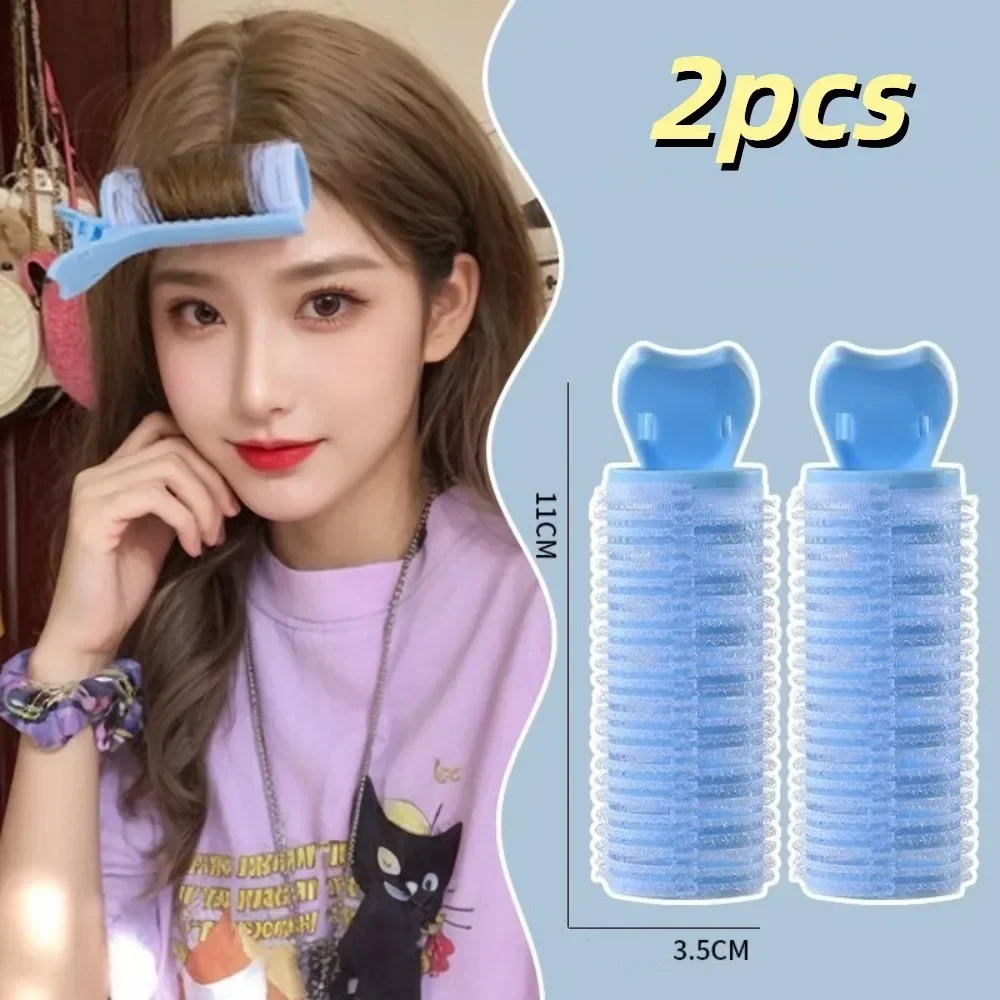 2pcs Lazy Bangs Hairpin Hair Root Fluffy No Trace Fluffy Hair Clip Bangs Fixed Shape Light Weight Hair Styling Clip