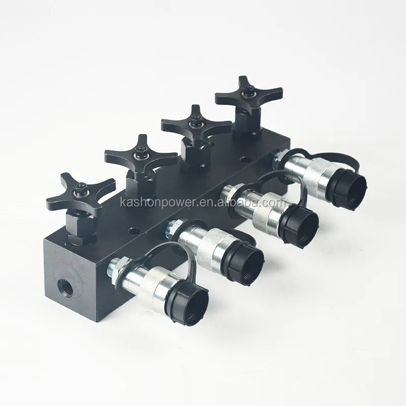 

Hydraulic Oil Distributor with shutoff valves