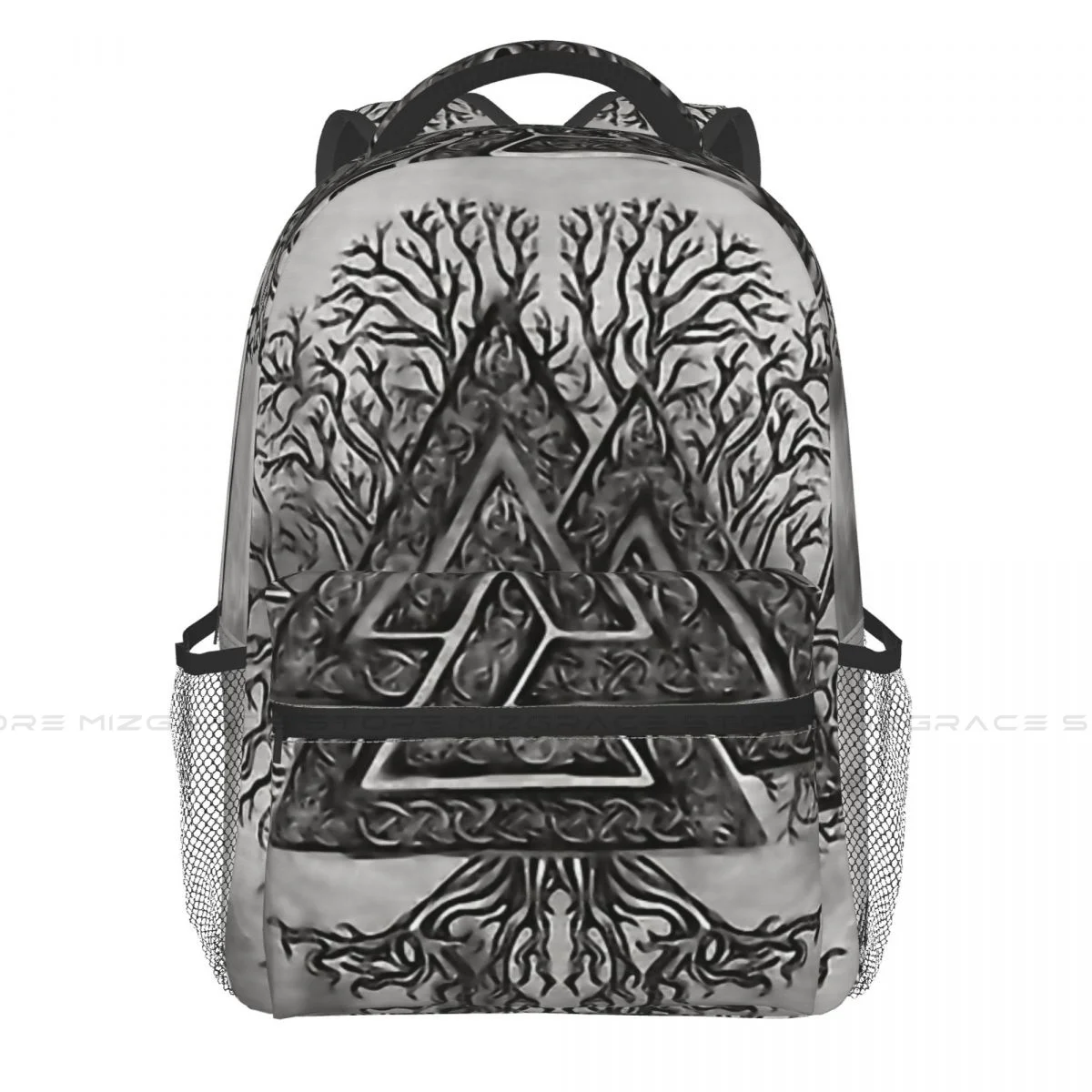 

Valknut And Tree Of Life Yggdrasil Students School Bags Viking Boy Girl Fashion Teens Books Backpack Soft Rucksack Unisex