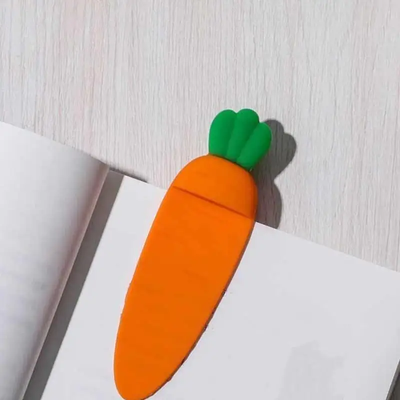 Cute Carrot Bookmark Book Mark Office School Supplies Funny Gift 1-3-5-10 pcs