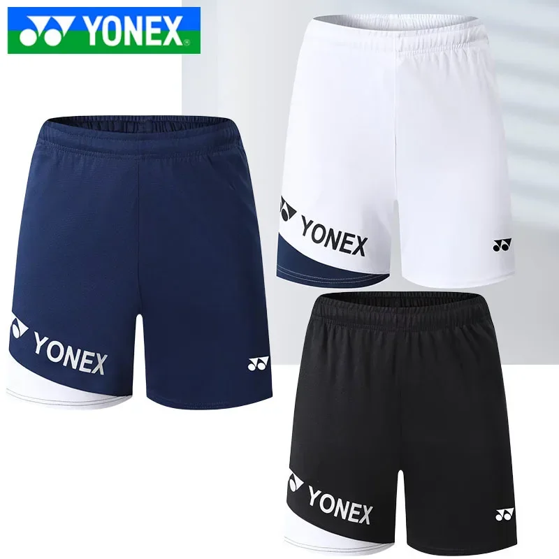 YONEX Summer Shorts Set Breathable Quick Drying Short Sleeve Men Badminton Suit Tennis suit Sports jogging Badminton Shorts