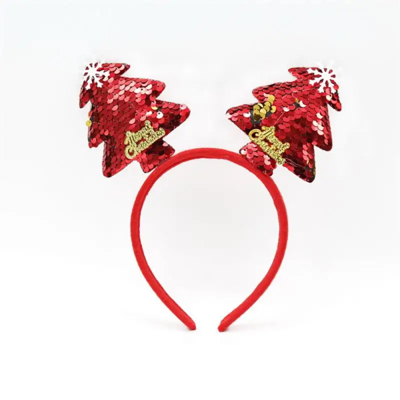 Christmas Headband Reindeer Antlers Horn Christms Tree Hair Band Headwear New Year Party Christmas Gift