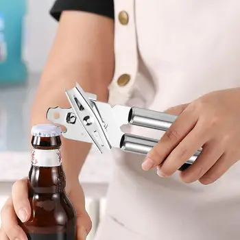 Can Openers Multifunctional Safe Cut Heavy Duty Hand Can Opener Stainless Steel Multifunctional Professional Manual Can Opener 1