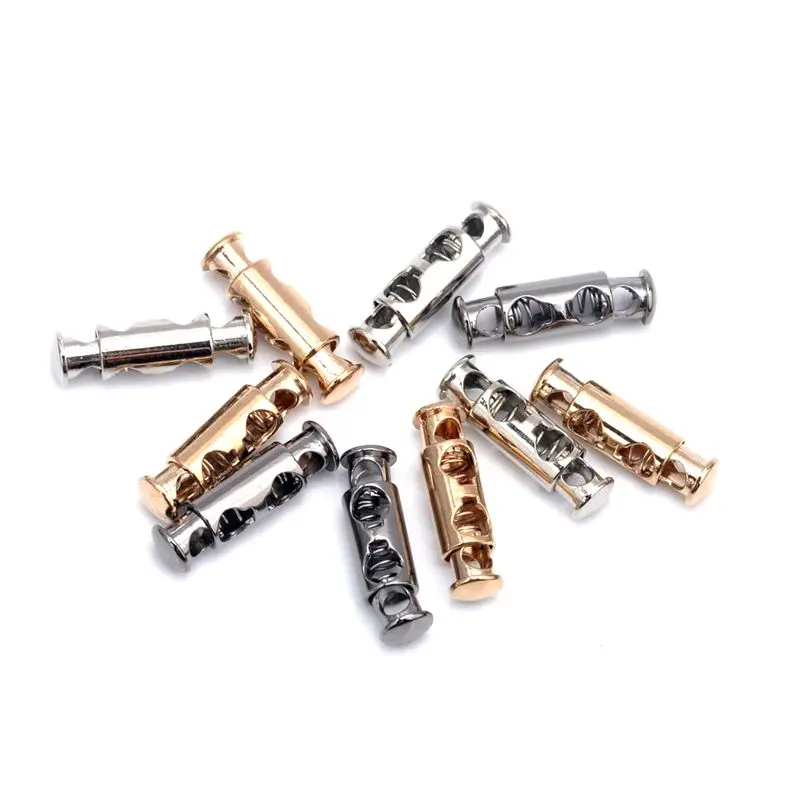 25Pcs Round Metal Cord Lock Stoppers, Toggle Cord Locks, Drawstring Lock,  One Hole for 3mm, 4mm, STP-022, - AliExpress