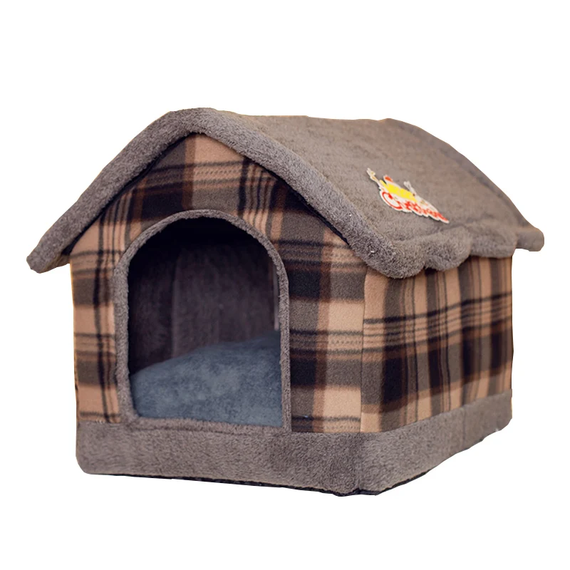 FoldableDogHouseWinterWarmChihuahuaCaveNestBasketforSmall