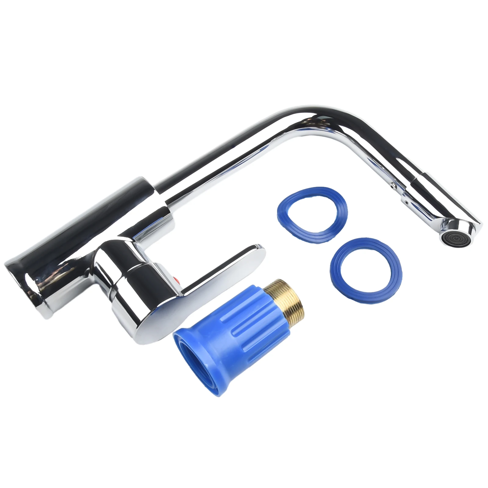 

Durable Basin Mixer Faucet 360 Rotation Accessories Bathroom Fittings Hot And Cold Kitchen Replacement Single Hole