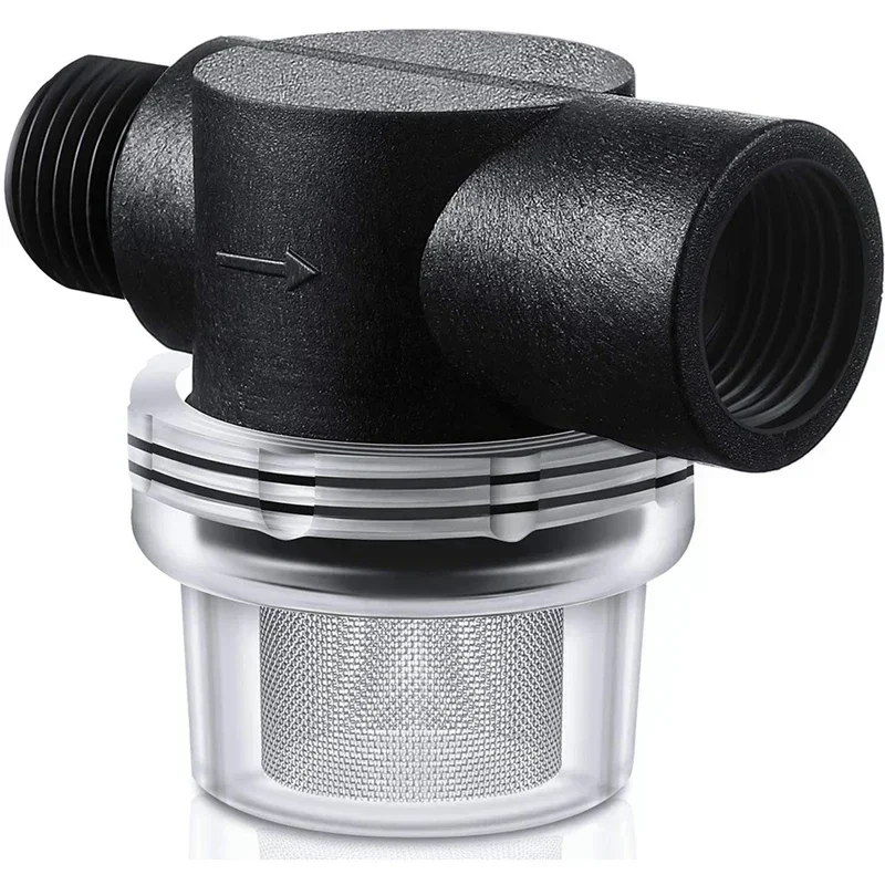 1PC Water Pump Strainer Filter, RV Replacement 1/2 Inch Twist-On Pipe Strainer Compatible With WFCO Or Shurflo Pumps