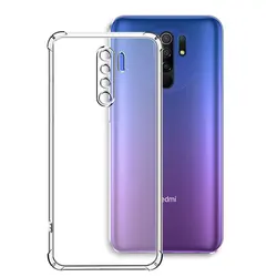 Shockproof Clear Silicone Phone Case with Airbag Protection - Redmi 9i Sport (FSKS)
