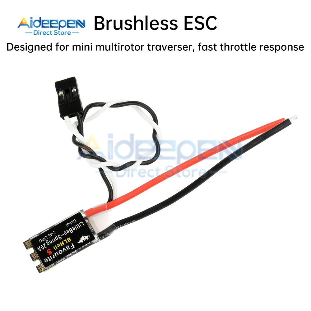 ESC 20A/30A pour drone mini multirotor LiPo 2-6S