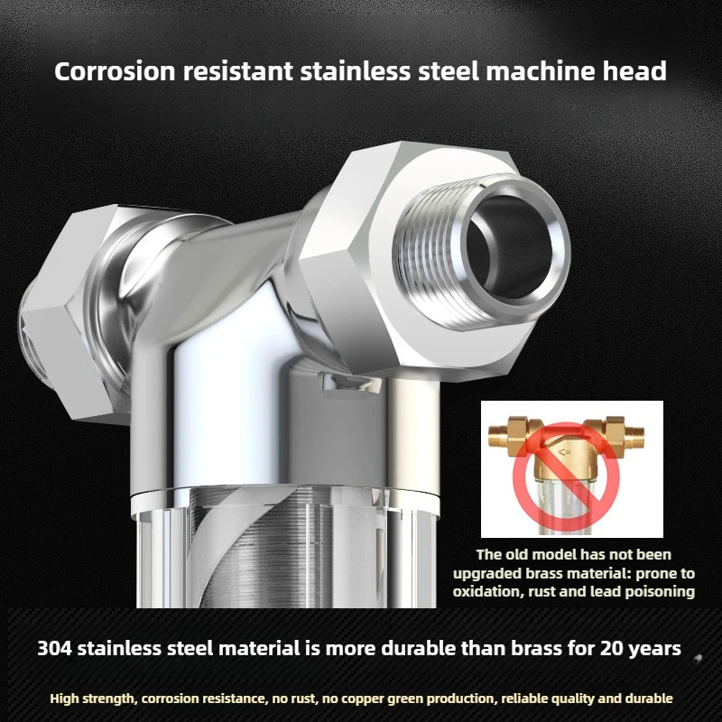Stainless steel pre-filter household home backwash whole house central tap water