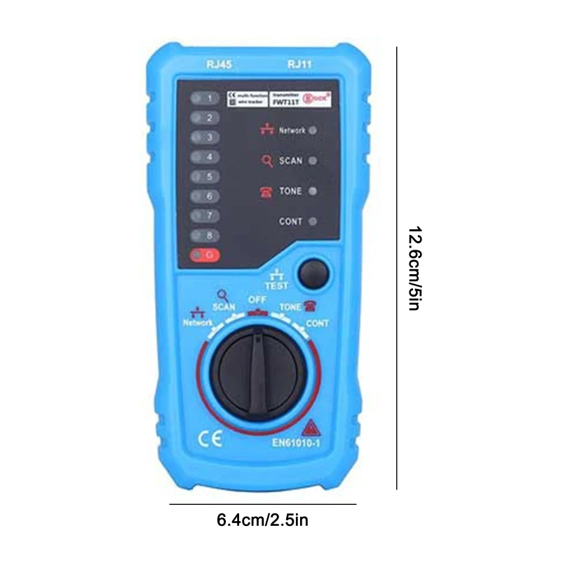 Cable Tester RJ11 / RJ45 Line Finder Tester Devices with Headphones Dropship