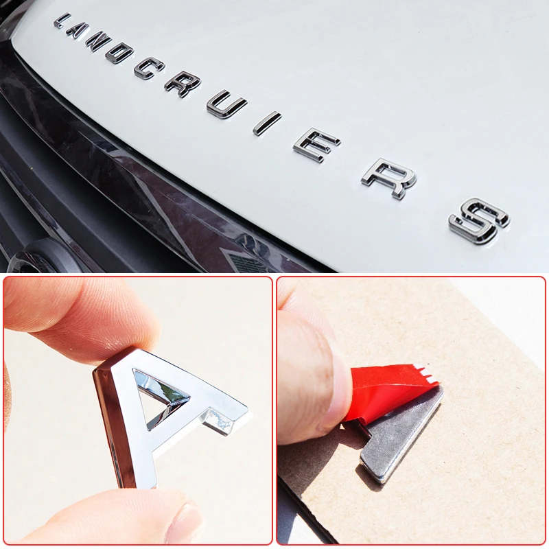 Engine Cover Decoration Letter Sticker For Toyota Land Cruiser Prado 120 150 LC120 LC150 FJ150