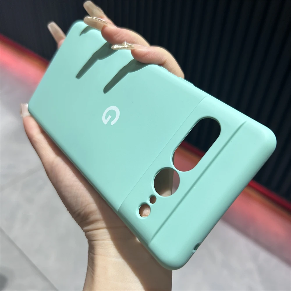 Solid Color Silicone Soft Case - Shockproof Bumper Shell