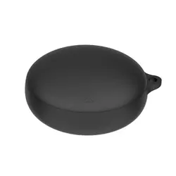 Soft Silicone Earphone Case with Hook Protector - Shockproof & Anti - Drop Protective Sleeve (Black)