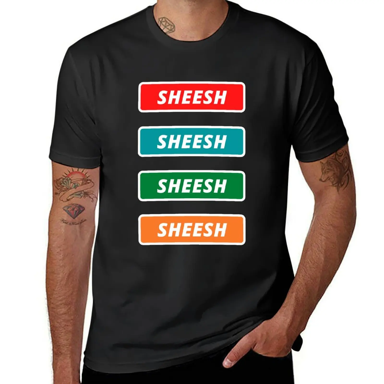 

Sheesh T-Shirt hippie clothes customs design your own Blouse Short sleeve tee mens vintage t shirts