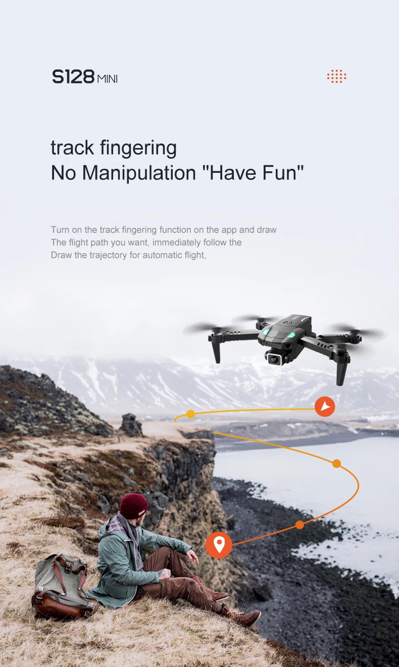 hunters 2.4 ghz rc 6 axis gyro quadcopter S128 Mini Drone 4K HD Dual-camera Aerial Camera Quadcopter Fixed-height Three-sided Obstacle Avoidance Remote Control Aircraft aerocraft drone 6ch remote control quadcopter