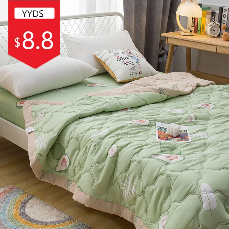 WashableCottonQuiltforCouplesCoolingBlanketMicrofiberDuvet