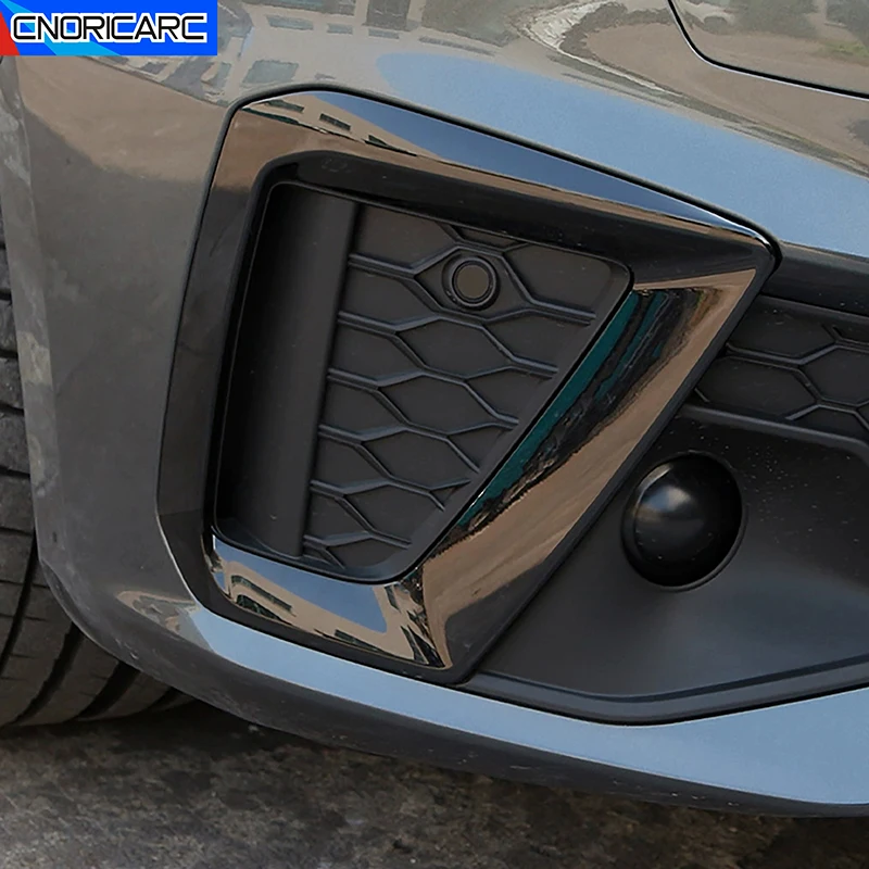 

Для Audi A4 B9 2020-2021, передняя противотуманная фоторамка, декоративная лампа, задняя крышка, узор из углеродного волокна, внешние автомобильные аксессуары