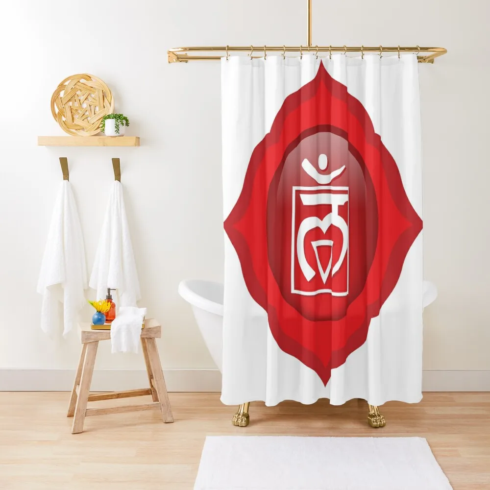 

Root Chakra Shower Curtain For The Bathroom Transparent Bathroom Shower Waterproof Fabric Bathroom Box Curtain