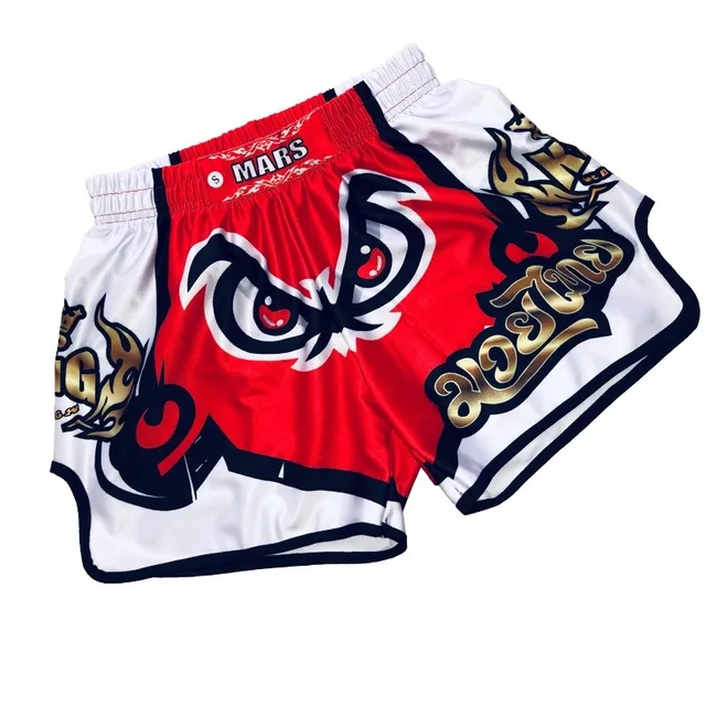 Muay Thai Pants Breathable loose Printing Kickboxing Fight Grappling Short MMA Boxing Shorts Clothing Sanda Fight Grappling H7