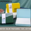 POTENTATE Watercolor Book Artist-grade Cotton A6 Rough-grained Watercolor Paper 300g Postcard Tin Box Travel Sketch Art Supplies 1