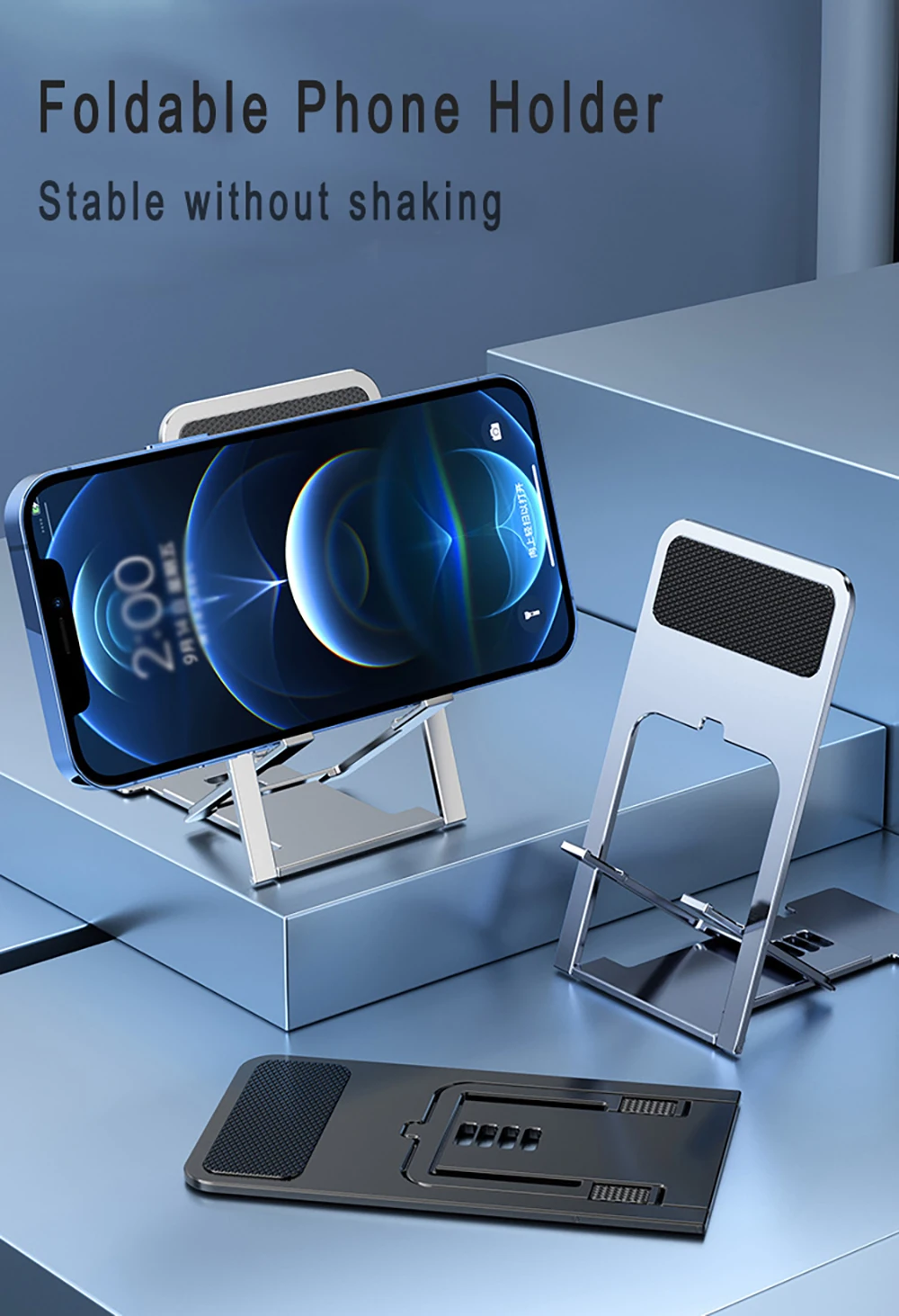 Universal Desktop Handy Halter Stehen für IPhone IPad Einstellbare Tablet Faltbare Tisch Handy Schreibtisch Ständer Halter – Detail 11