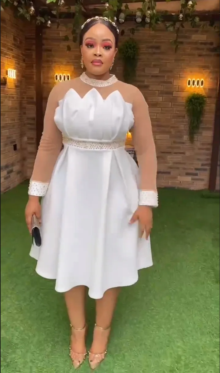 

Elegant African Dresses for Women 2023 Autumn Africa Clothing Wedding Party Long Dress Dashiki Ankara Outfits Robe Plus Size